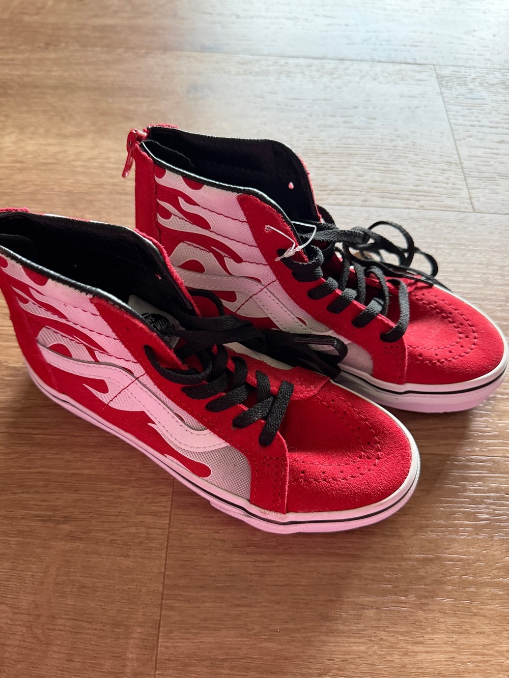 Vans Ferocious Flame Sk8-Hi Zip Shoe - Kids NWOT Size1
